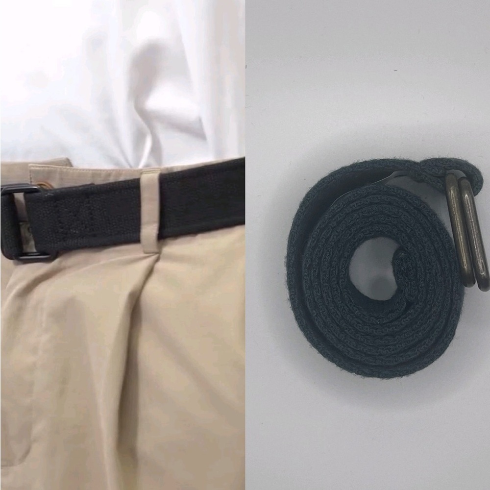 Black Canvas Belt